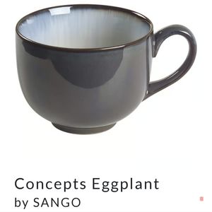 Sango Concepts Eggplant Grand Mug Cup 5896687 Jumbo Coffee Soup Mug Scratching